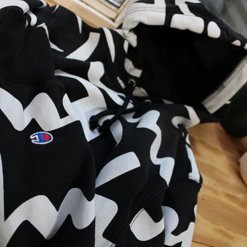 B/W Champion Hoodie
